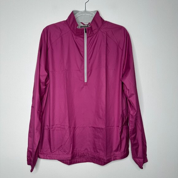 Peter Millar 1/4 Zip Windbreaker Jacket Performance Golf Medium - Picture 1 of 13